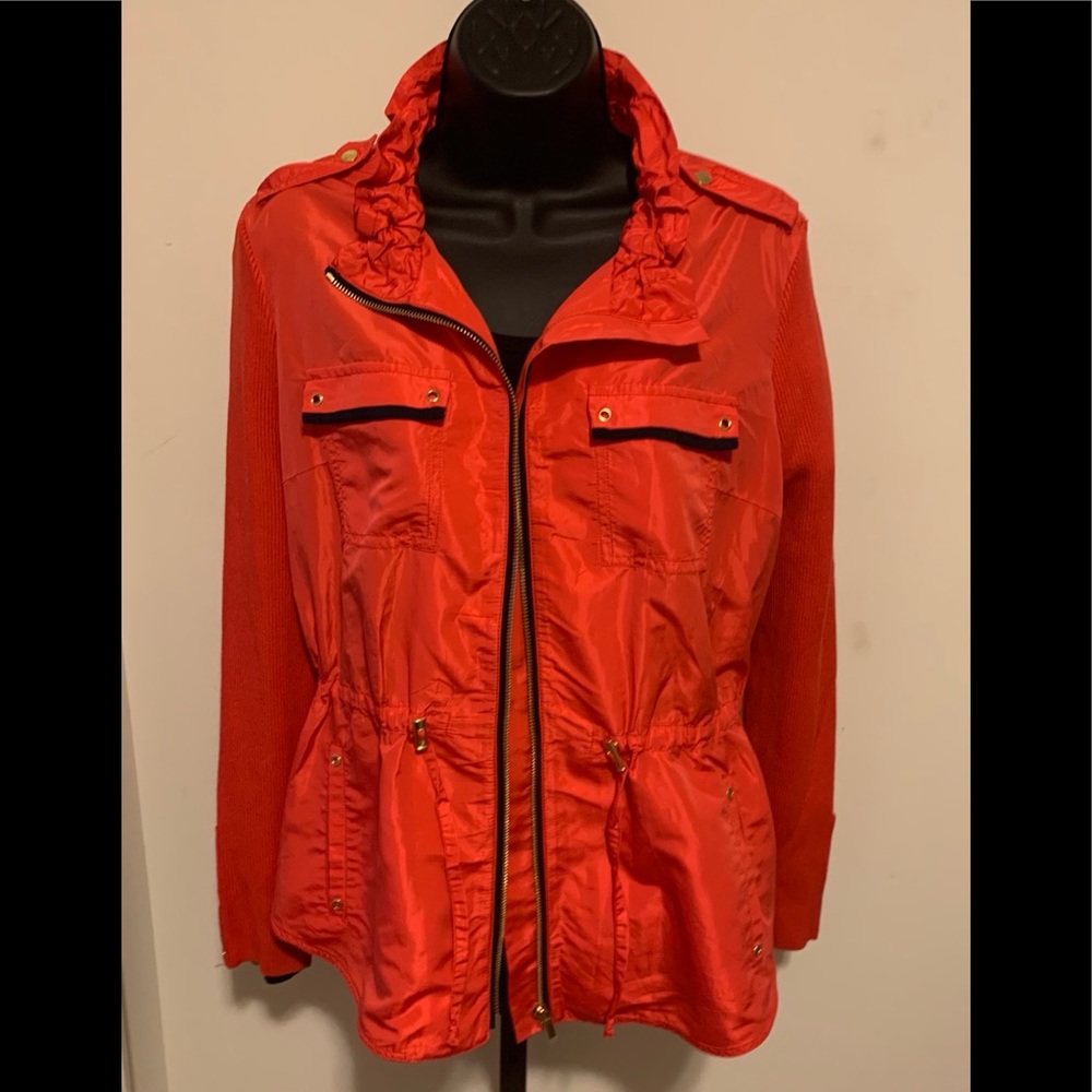 Woman Cache Nylon & Knit Jacket MED-10 NWOT